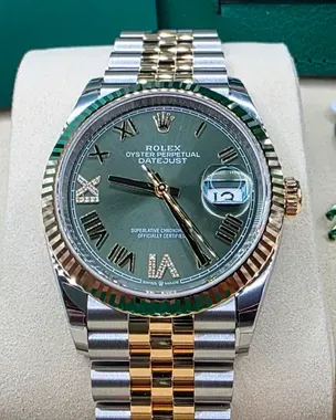 2026 Rolex Datejust 36MM Green Dial Two-Tone Jubilee Bracelet