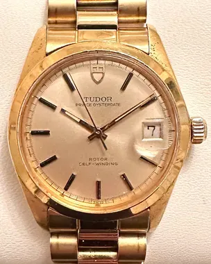 Tudor Prince Oysterdate 34MM Silver Dial Yellow Gold Bracelet
