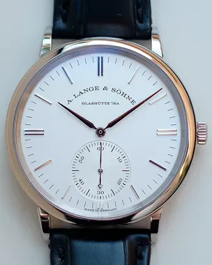 2023 A. Lange & Söhne Saxonia 38.5MM Silver Dial Leather Strap