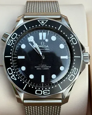 2025 Omega Seamaster Diver 300M 42MM Black Dial Steel Bracelet