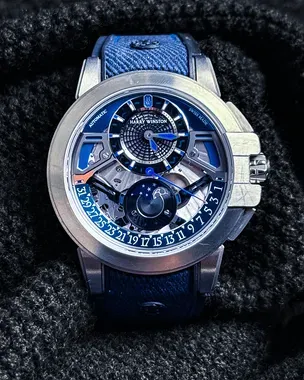2019 Harry Winston Project Z13 42.2MM Skeleton Dial Rubber Strap