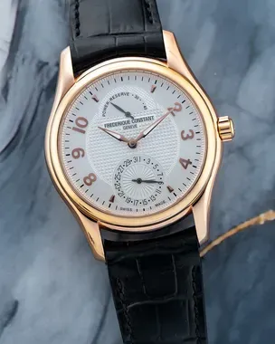 Frederique Constant Runabout L.E. 43MM Silver Dial Leather Strap