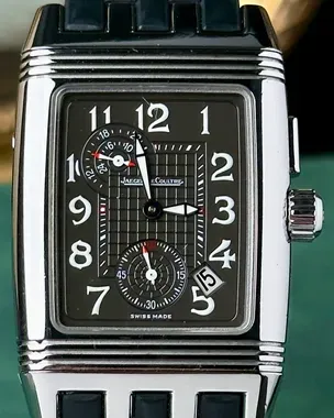 エクリプス　ヴァリアント　レクシータテストロッサ 96MML Jaeger-LeCoultre Reverso Duoface Gran Sport 28MM Black Dial Rubber