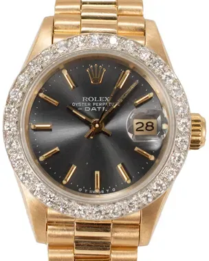 1986 (9.0 Mill. Serial) Rolex Lady-Datejust 26MM Rhodium Dial