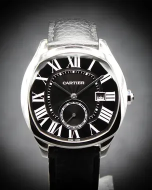 2019 Cartier Drive De Cartier 40MM Black Dial Leather Strap