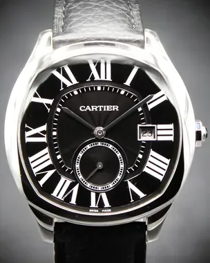 2019 Cartier Drive De Cartier 40MM Black Dial Leather Strap