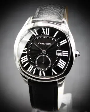 2019 Cartier Drive De Cartier 40MM Black Dial Leather Strap