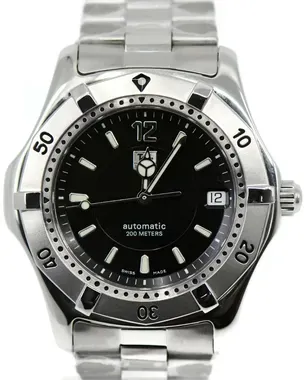 Tag Heuer 2000 38MM Black Dial Steel Bracelet (WK2118) – Grailzee