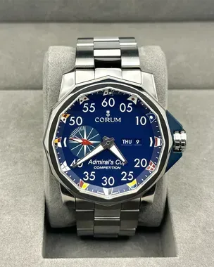Corum Admiral's Cup Competition 48MM Blue Dial Titanium Bracelet