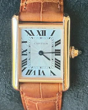 2025 Cartier Tank Louis Cartier 29.5MM Silver Dial Leather Strap