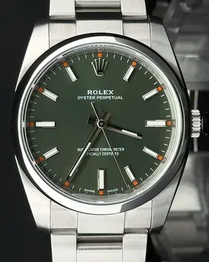 2020 Rolex Air-King 34MM Green Dial Oyster Bracelet (114200