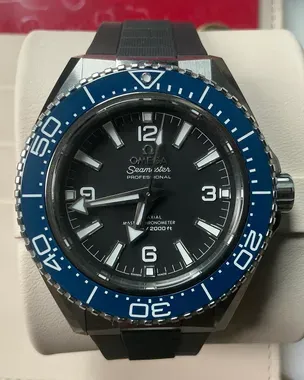 2025 Omega Seamaster Planet Ocean 600M 42MM Black Dial Rubber
