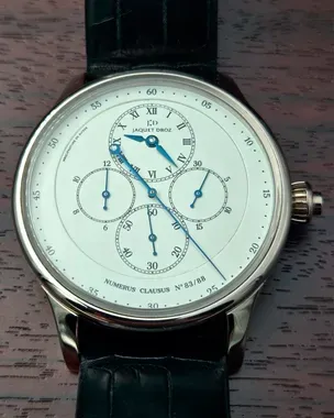 Jaquet Droz Grande Seconde Chronograph L.E. 18K White Gold 43MM
