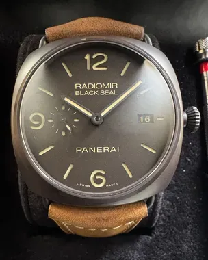No Reserve - Panerai Radiomir Black Seal 3 Days 45MM Black Dial