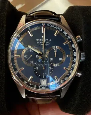 2011 Zenith El Primero 36'000 VpH L.E. 42MM Blue Dial Leather