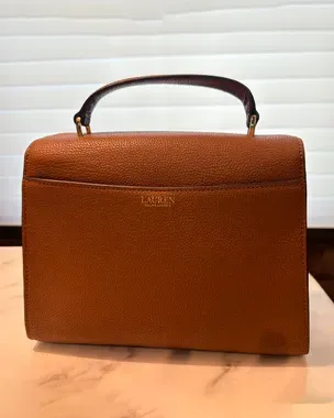 No Reserve - Ralph Lauren Accessories Pebbled Leather Medium
