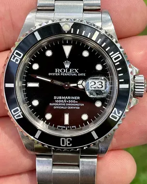 1997 Rolex Submariner Date Oystersteel Black Dial (16610) – Grailzee
