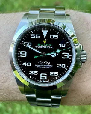 ari arisa 2022 Rolex Air King Oystersteel Black Dial (126900) – Grailzee