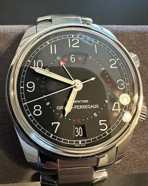 No Reserve - Girard Perregaux Traveller II GMT & Alarm Function