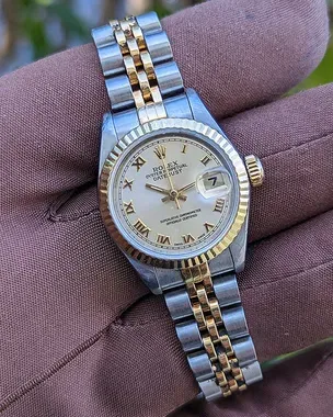 1994 Rolex DateJust 26MM Yellow Gold & Steel Silver Dial (69173