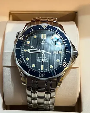 1998 Omega Seamaster 300M Quartz 41MM Steel Blue Dial (2541.80.00