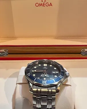 1998 Omega Seamaster 300M Quartz 41MM Steel Blue Dial (2541.80.00