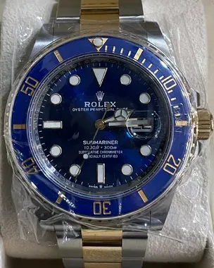 2021 Rolex Submariner Date 41MM Blue Dial Two-Tone Oyster Bracelet
