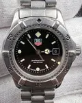 TAG Heuer Professional 200M Quartz 27MM Black Dial Steel Bracelet