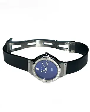 Hublot MDM Classic SSラバー Hublot MDM Classic 24mm Stainless Steel Rubber Strap Watch – Elite