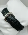 Montblanc Meisterstuck Dual Time 38MM Black Dial Leather Strap