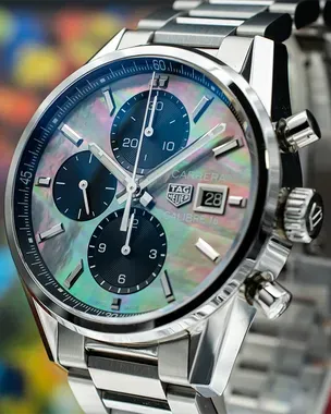 2020 Tag Heuer Carrera Calibre 16 41MM Mother of Pearl Dial Steel