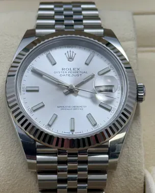 2021 Rolex Datejust 41MM Silver Dial Jubilee Bracelet (126334