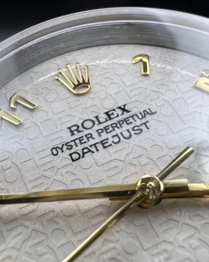 1998 Rolex Datejust 36 Jubilee Gold/Oystersteel Rare Arabic Ivory