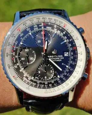 Breitling Navitimer Heritage 41 Chronograph Steel Black Dial