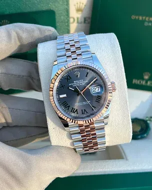 2023 Rolex Datejust 36 Jubilee Oystersteel/Everose Wimbledon Dial