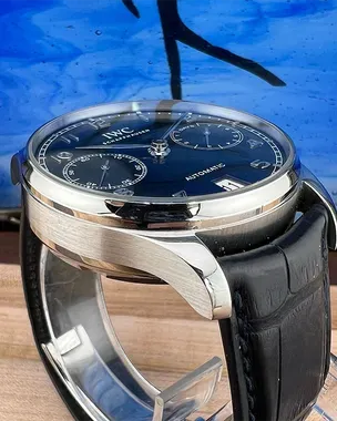 2017 IWC Portugieser Automatic 7 Day Reserve Blue Dial (IW500710