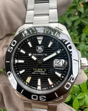 No Reserve - 2019 TAG Heuer Aquaracer 300M Steel Black Dial