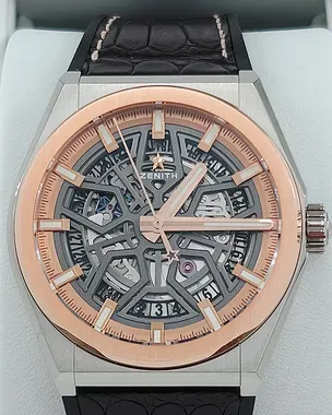 Zenith Defy Classic Titanium Rose Gold Skeleton Dial (87.9001.670