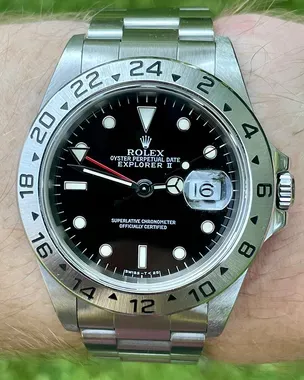 1998 Rolex Explorer II Oystersteel Black Dial (16570) – Grailzee