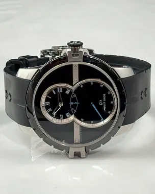 Jaquet Droz Grande Seconde SW 45MM Black Dial Rubber Strap
