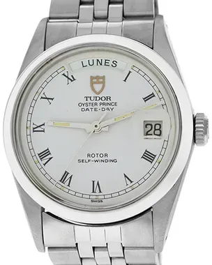 Tudor Prince Date Day 36MM White Dial Steel Bracelet (94500