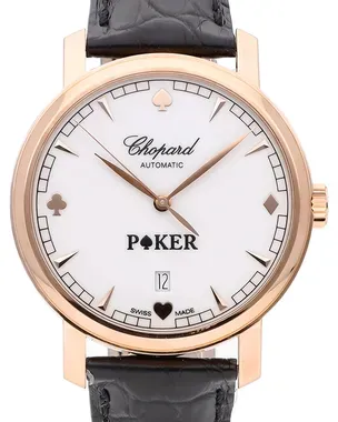 Chopard Classic Poker Limited Edition 40MM White Dial Leather