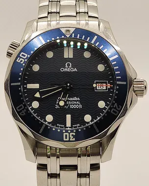 1997 Omega Seamaster Diver 300M 36MM Quartz Blue Dial Steel