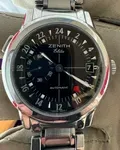 Zenith Elite Port Royal GMT 38MM Black Dial Steel Bracelet (01