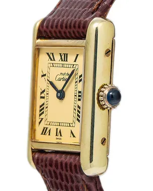 Cartier Tank Must Vermeil De Cartier Vintage 21X28MM Quartz White