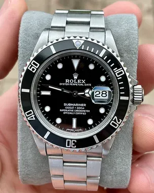 Rolex Submariner Date 40MM Black Dial Steel Bracelet (16610