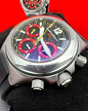 Girard Perregaux Ferrari F40 43MM Black Dial Rubber Strap (80190