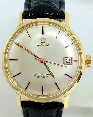 Omega Seamaster DeVille 34mm Silver Dial Leather Strap (136.020
