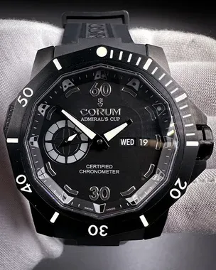 Corum Admiral's Cup Seafender Deep Hull 48MM Black Dial Rubber