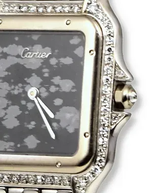 Cartier Panthère De Cartier 27x37MM Quartz Obsidian Dial White